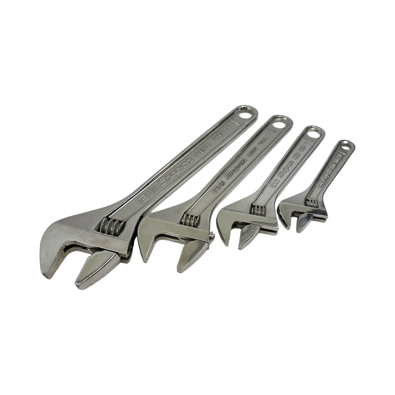 Snap On 4pc Adjustable Wrench Set (6, 8, 10 & 12””) AD6, AD8, AD10 & AD12