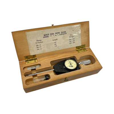 Boice Dial Bore Gauge, Model #1 (1/4 to 1/2 Capacity)