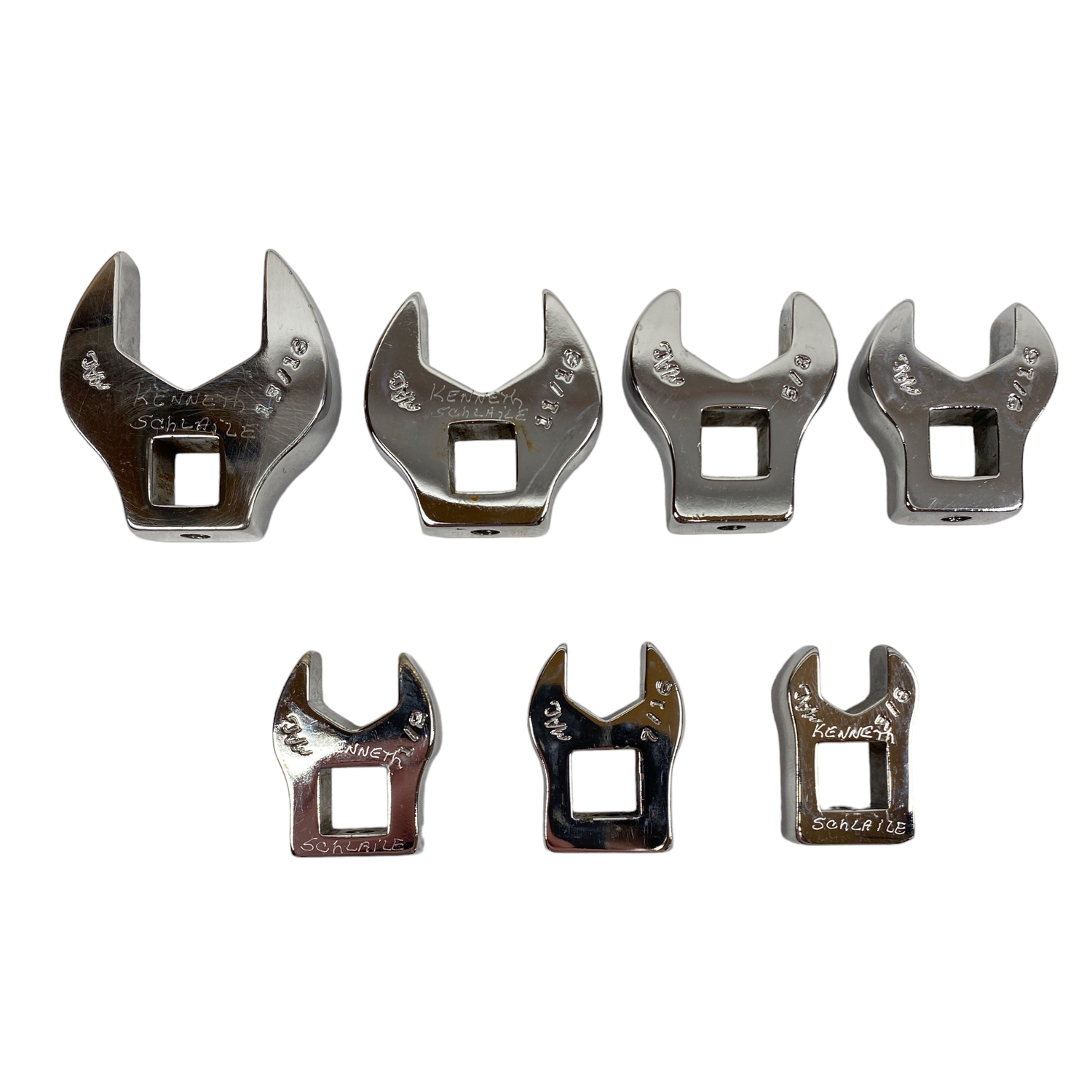 Mac Tools 7pc 3/8” Drive SAE Open End Crowfoot Wrench Set (3/8”-13/16”)