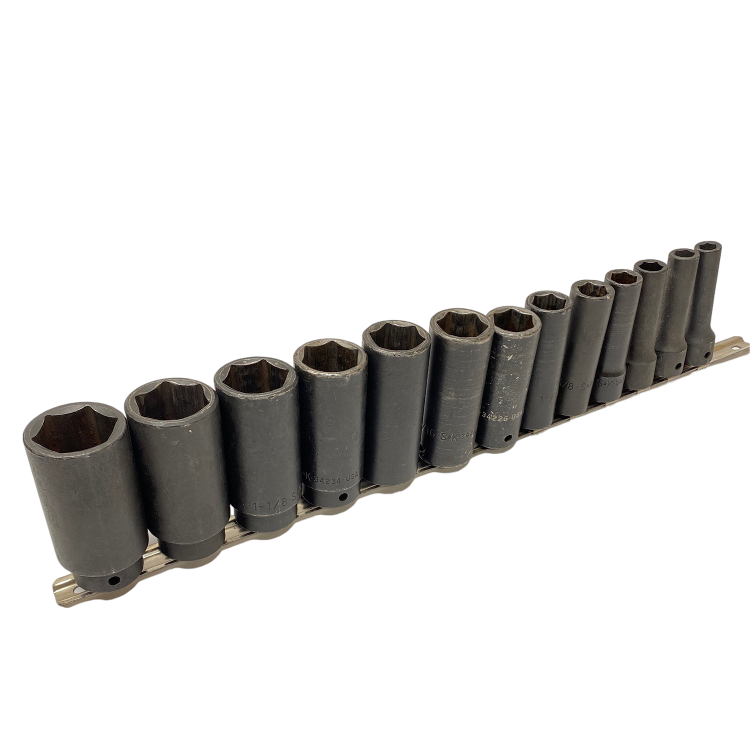 SK Tools 13pc 1/2” Drive 6-Point SAE Deep Impact Socket Set (3/8” - 1-1/4”)