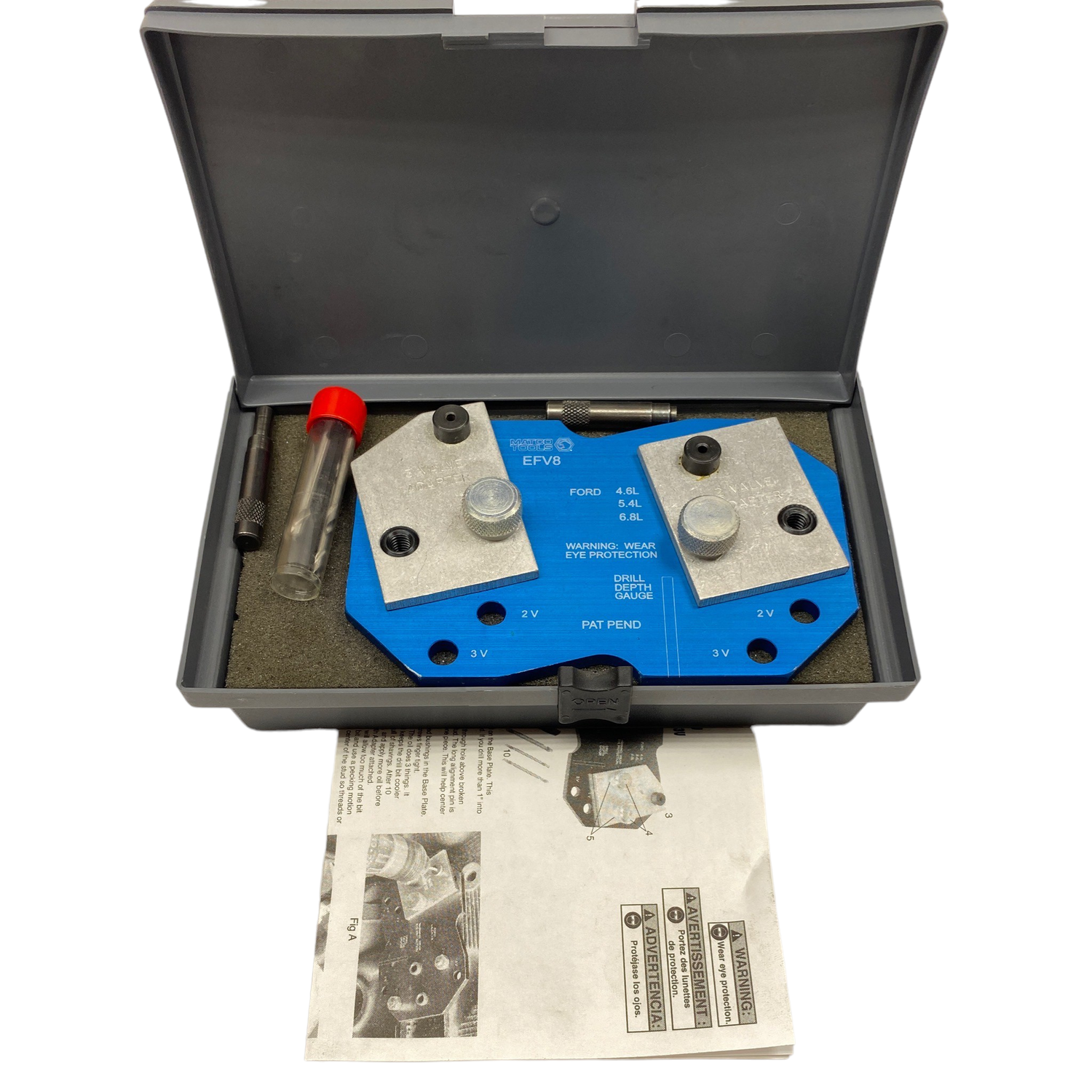 Matco Manifold Drill Template For Ford 2V & 3V, EFV8
