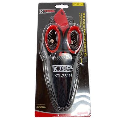 NEW K Tool Multi-Purpose Electrician Scissors Kit, KTI-73114