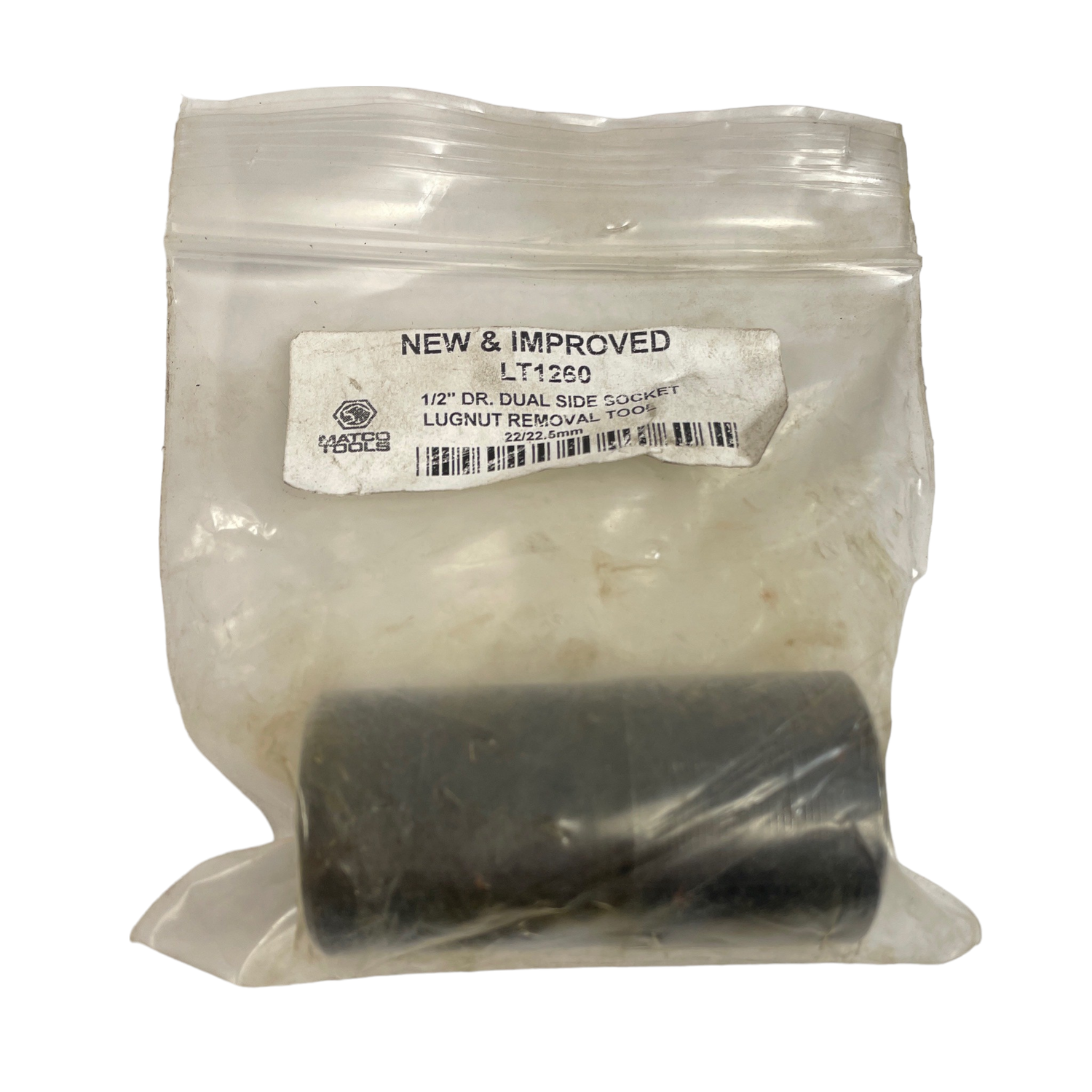 Matco Tools 1/2” Drive Dual Side Socket Lug Nut Removal Tool (22/22.5mm) LT1260