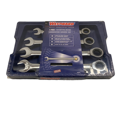 Westward 4pc. Metric Ratcheting Wrench Set, 1LCF3