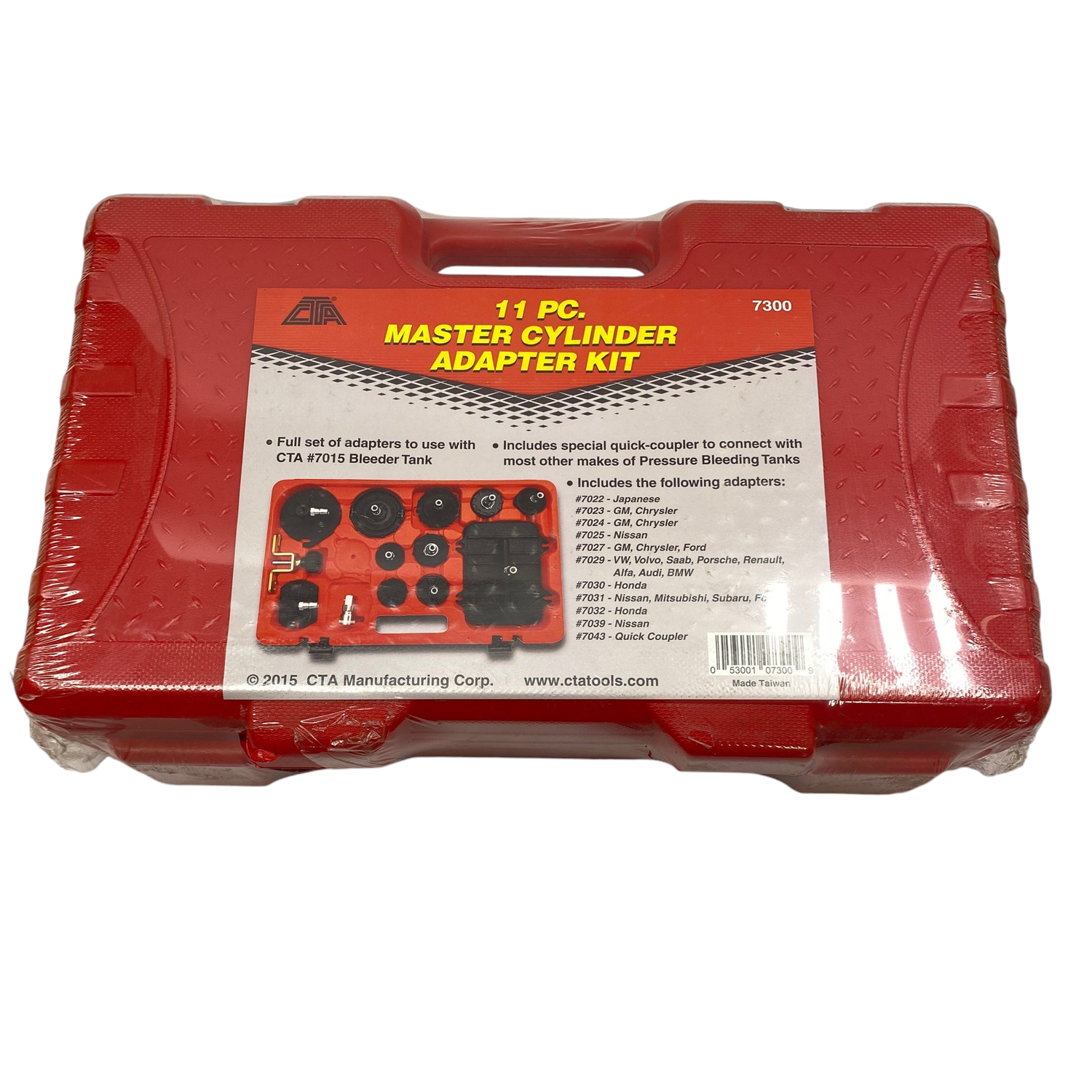 CTA Tools Master Cylinder Brake Bleeder Adapter Kit, 7300