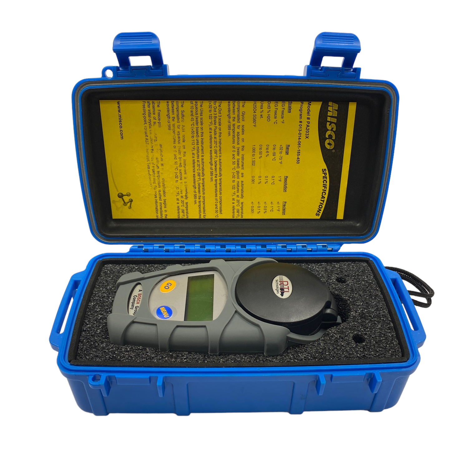 RTI Automotive Fluid Tester(Misco PA203x)