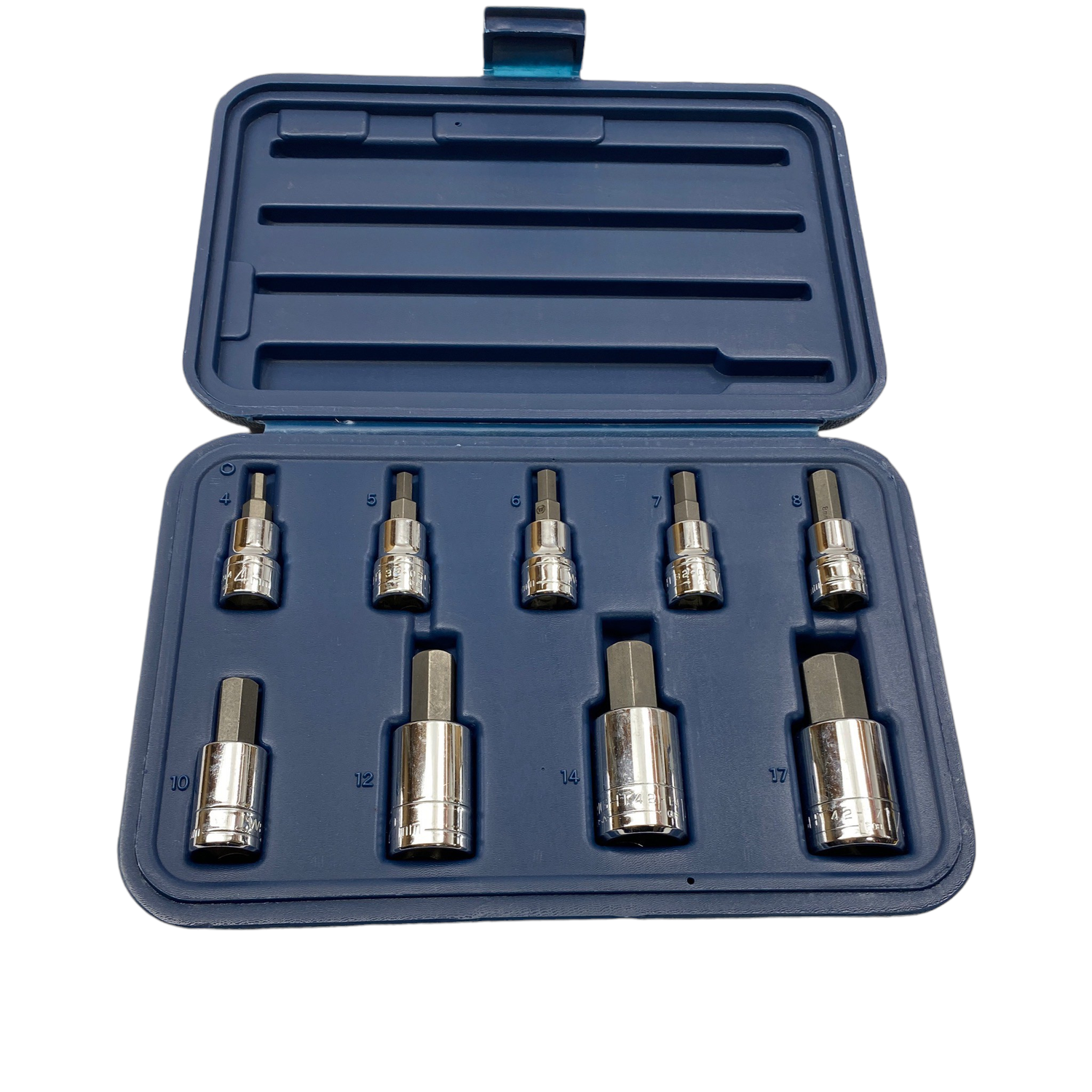 Wright Tools 9pc. 3/8” And 1/2” Drive Metric Hex Bit Socket Set