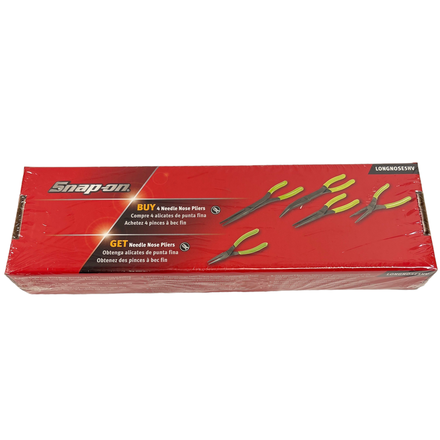 Snap On 5 Pc. Needle Nose Pliers, LONGNOSE5HV - Shop - Tool Swapper