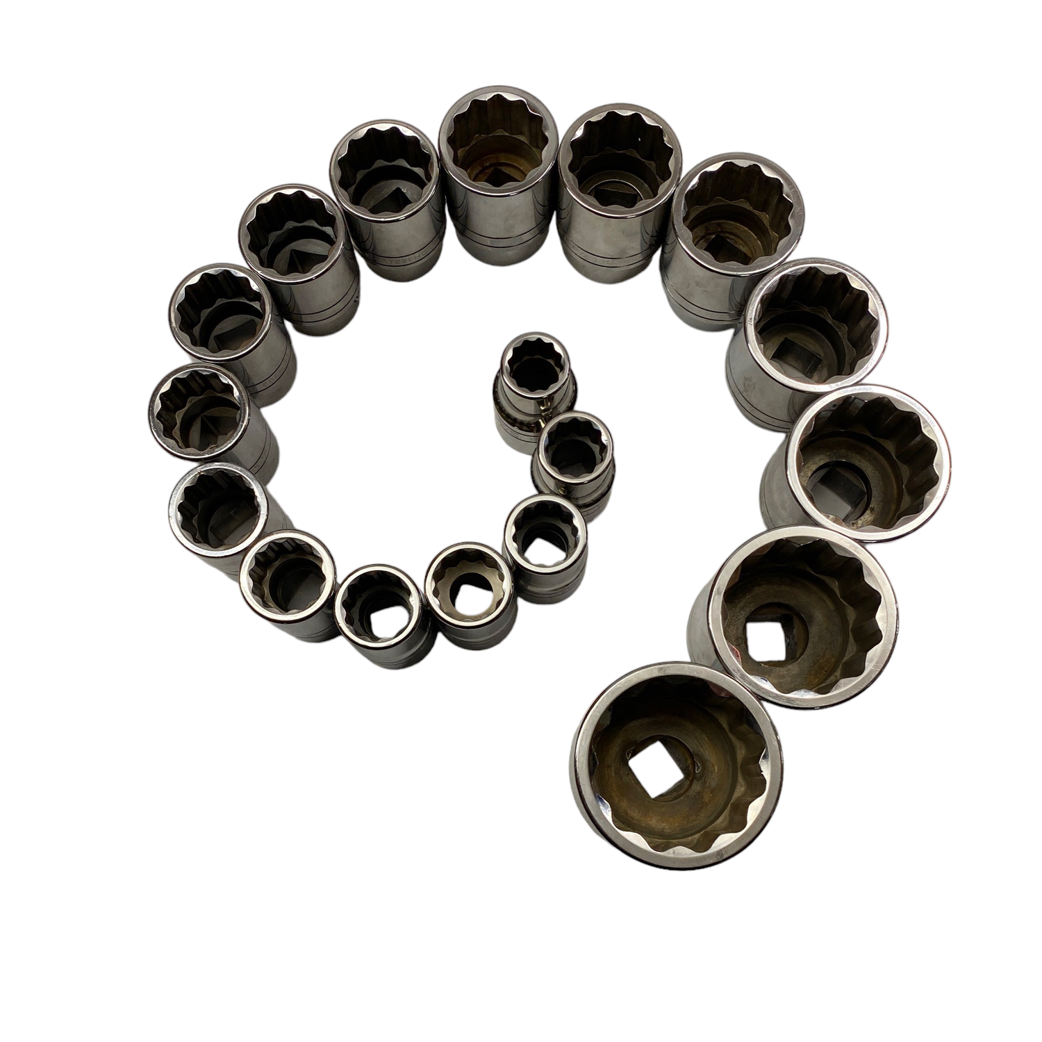 Snap On 18 Pc. 3/4" Drive 12-Point SAE Flank Drive Shallow Socket Set