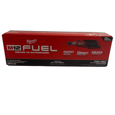 Milwaukee M12 Fuel 1/4” Drive High Speed Ratchet, 2566-20