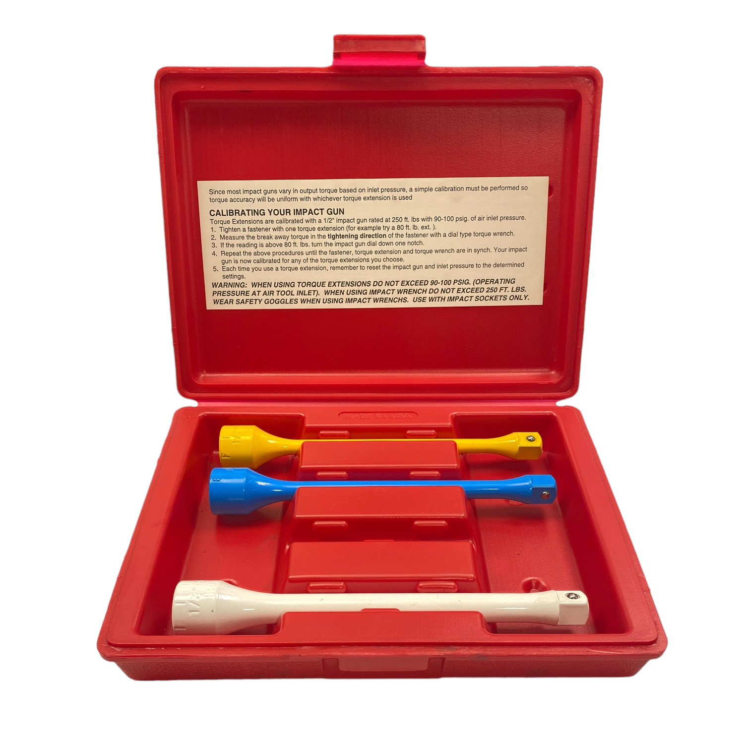 Blue Point 4 Pc. Torque Stick Extension Set, TSKT45