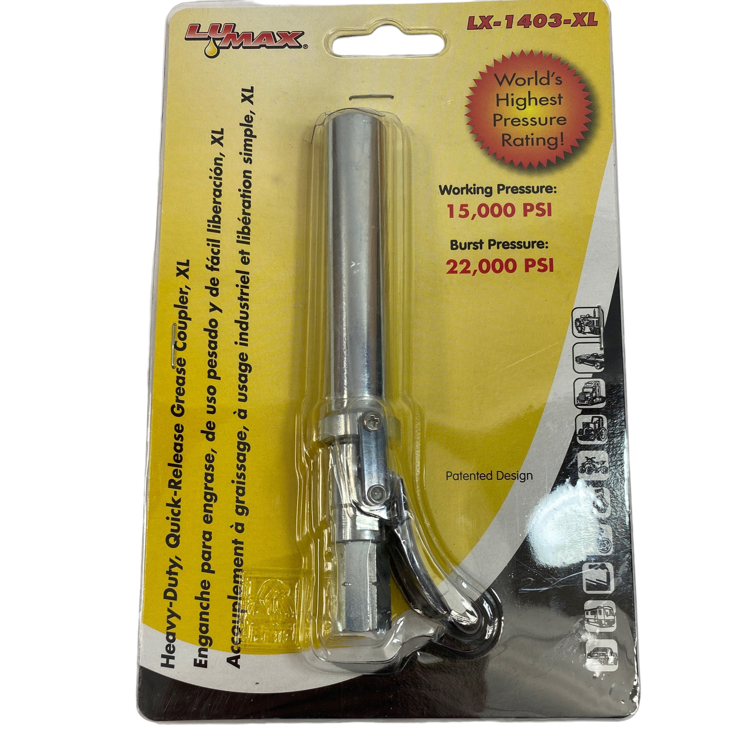 Lumax Heavy Duty Quick Release Grease Coupler, LX-1403-XL