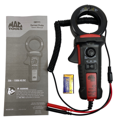 Mac Tools AC/DC Large Range Current Amp Probe, EM111 Mac Tools AC/DC Large Range Current Amp Probe, EM111