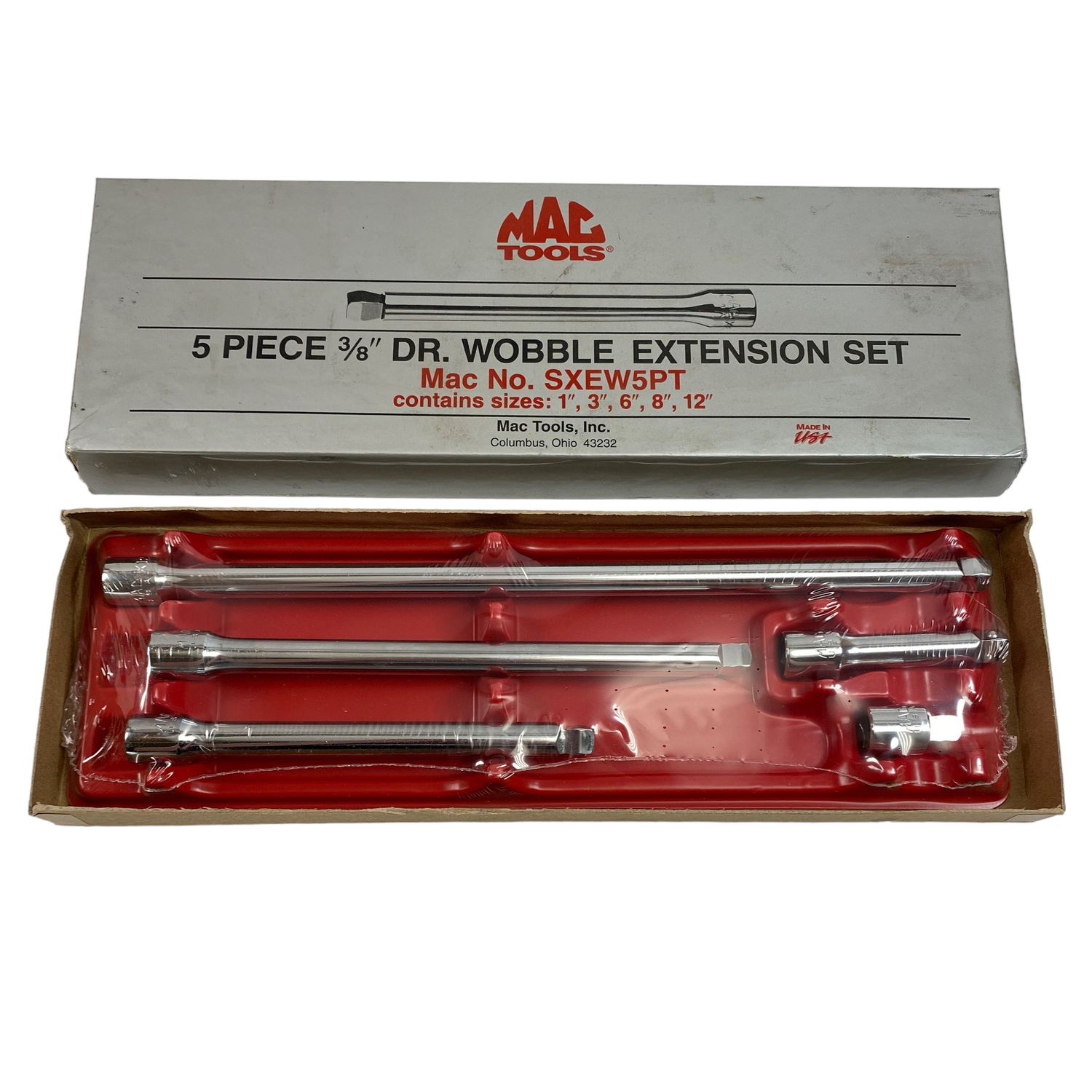Mac Tools 5-PC. 3/8" Drive Wobble Extension Set, SXEW5PT