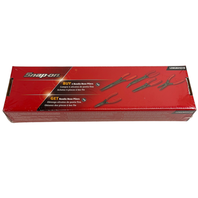Snap On 5 Pc. Needle Nose Pliers (Red), LONGNOSE5R