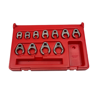 Matco Tools 11 Pc. 3/8” Drive SAE Flarenut Crowfoot Wrench Set,