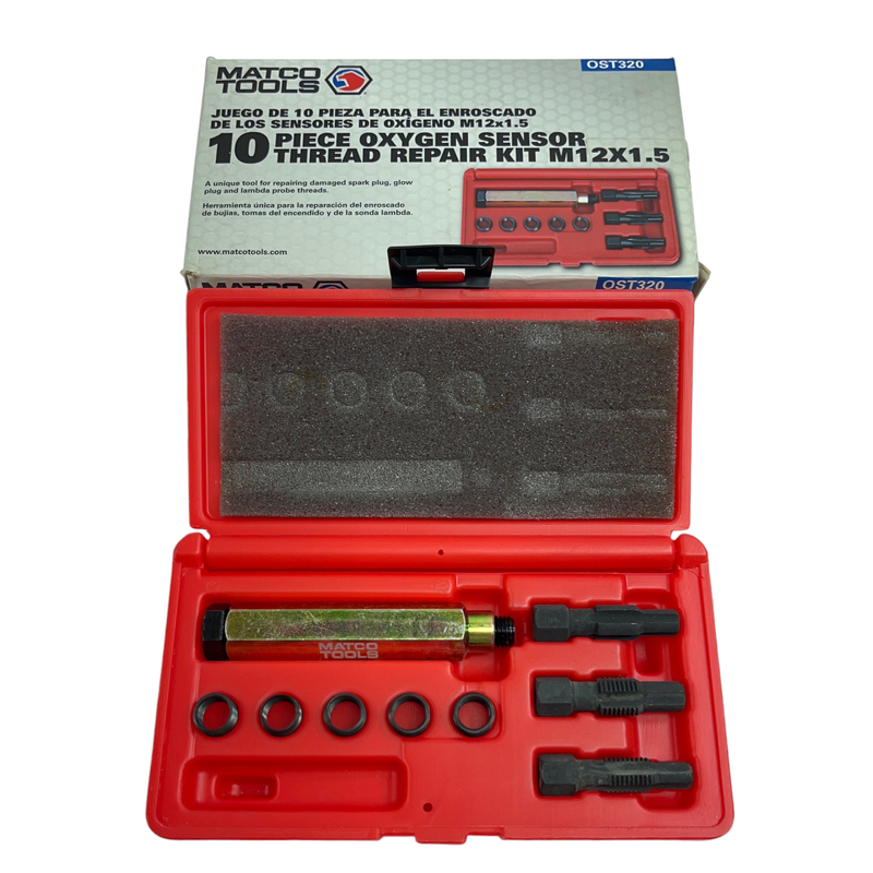 Matco Tools 10 Pc. Oxygen Sensor Thread Repair Kit, OST320