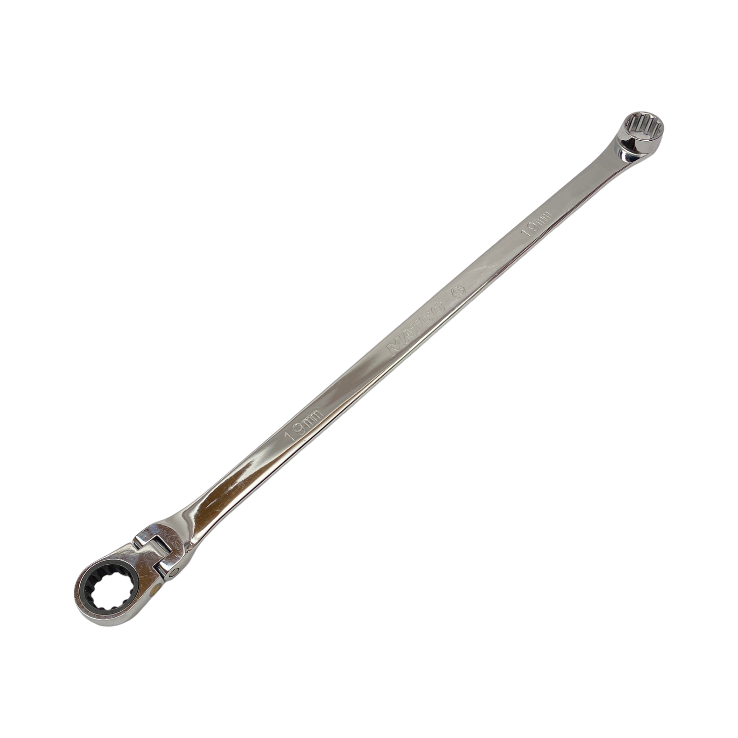 Matco Tools 19mm 0° Offset XL Ratcheting Combination Wrench, RFBZXLM1919