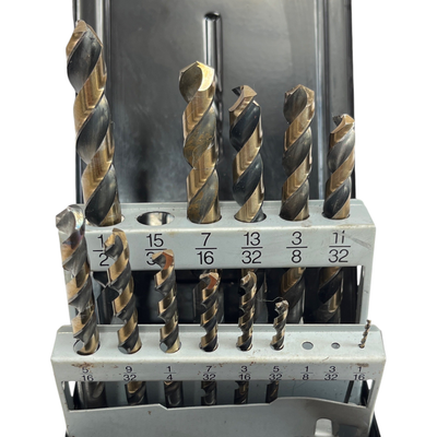 Kimball Midwest 12 Pc. Drill Bits 1/16” To 1/2” x 1/32”