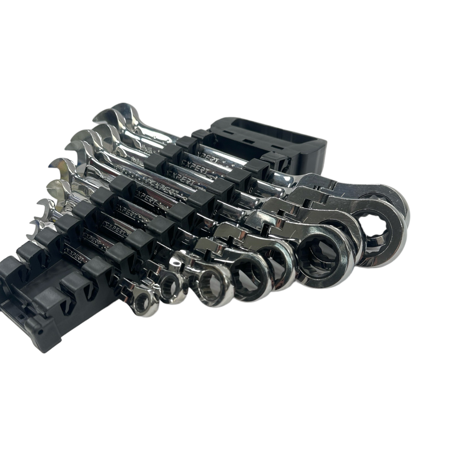 Expert 9pc SAE Flexible Ratchet Wrench Set, (5/16”-1”)