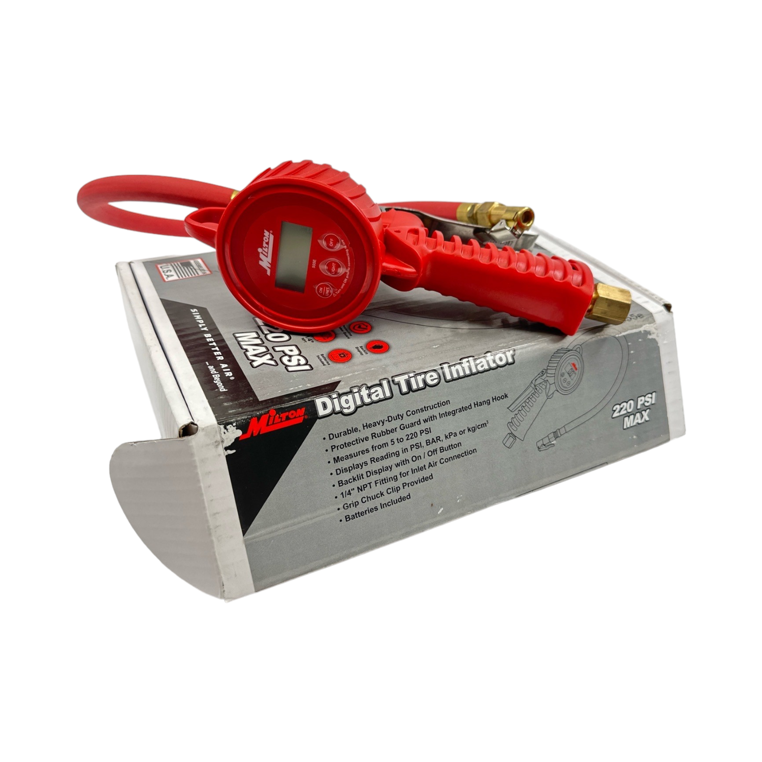 Milton Digital Tire Inflator, 220 PSI