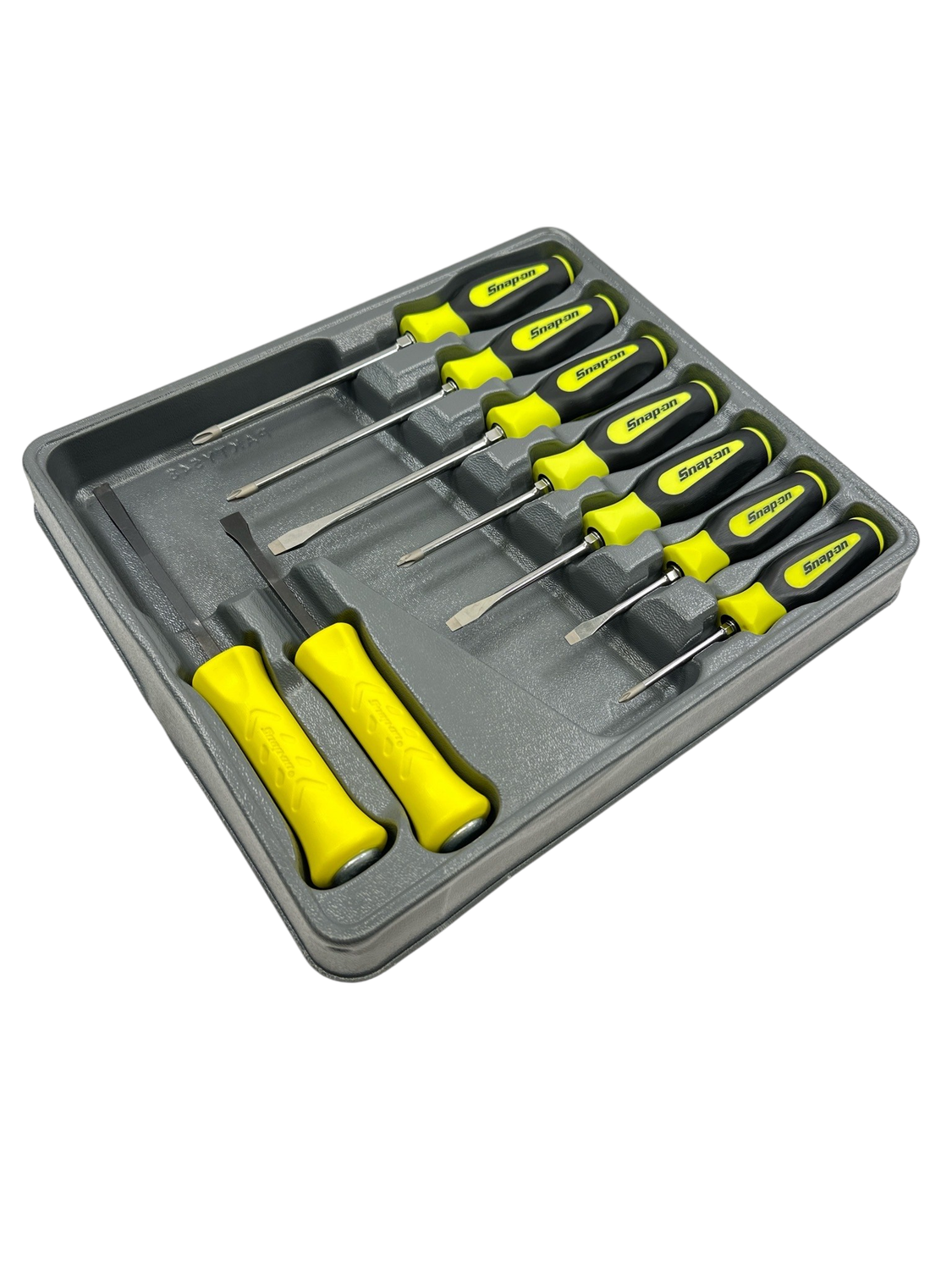 Snap On 9 pc Screwdriver/ Prybar Set (Hi-Viz), SGDXPB90BHV