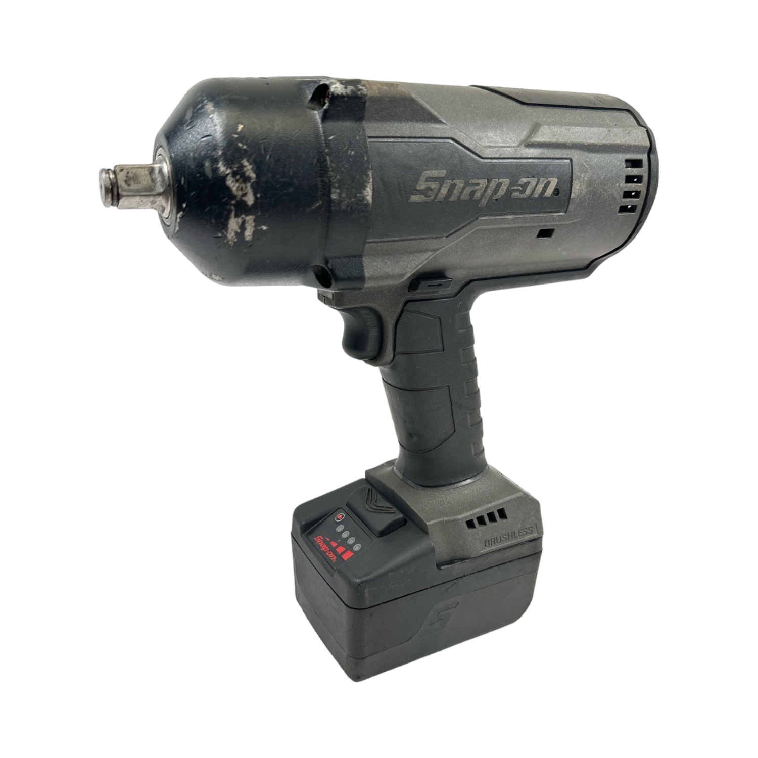Snap On 18 V 1/2" Drive MonsterLithium Cordless Impact Wrench & Battery, CT9075GM