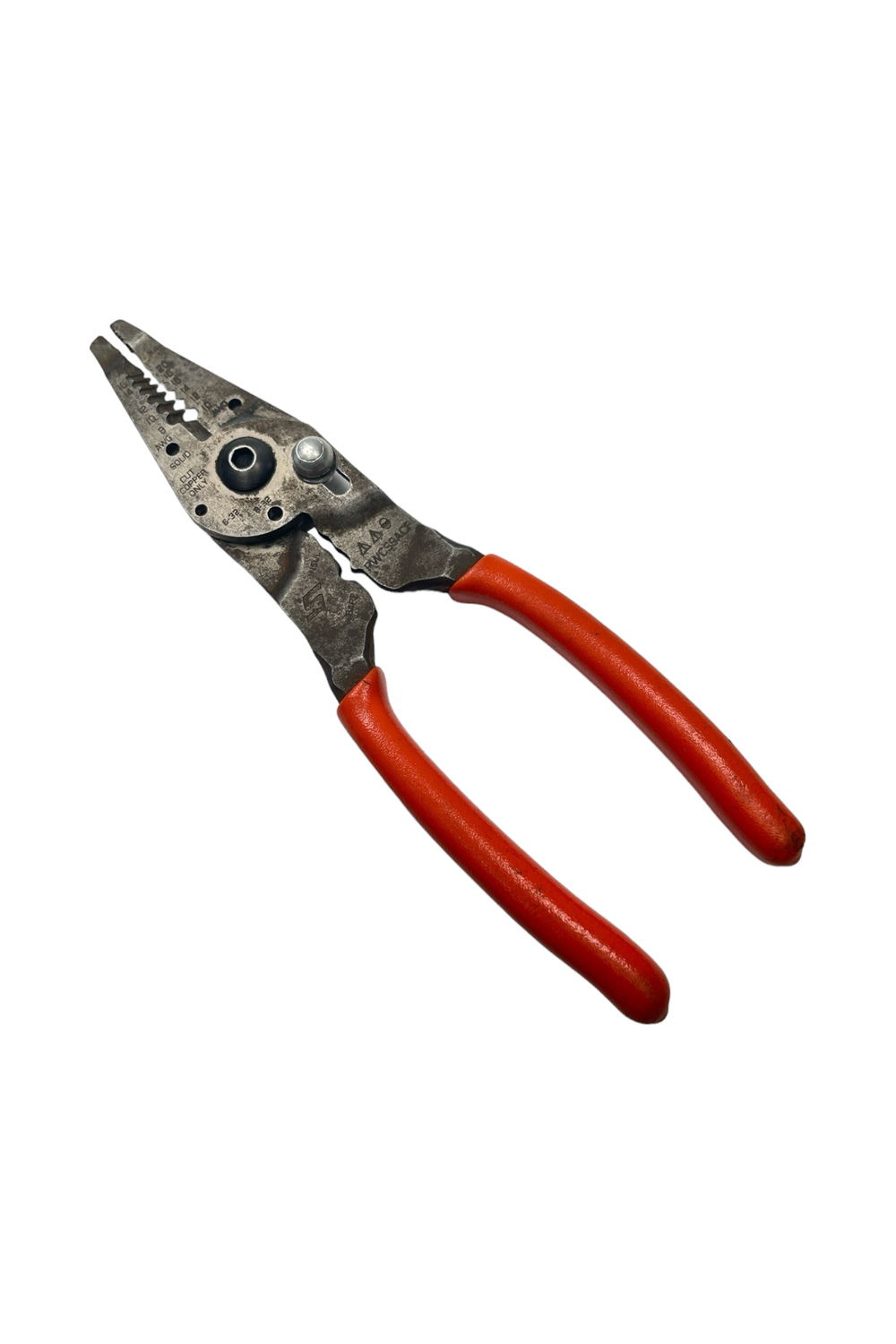 Snap On 9" Wire Stripper/ Cutter/ Crimper/ Bolt Cutter (Orange), PWCS9ACF