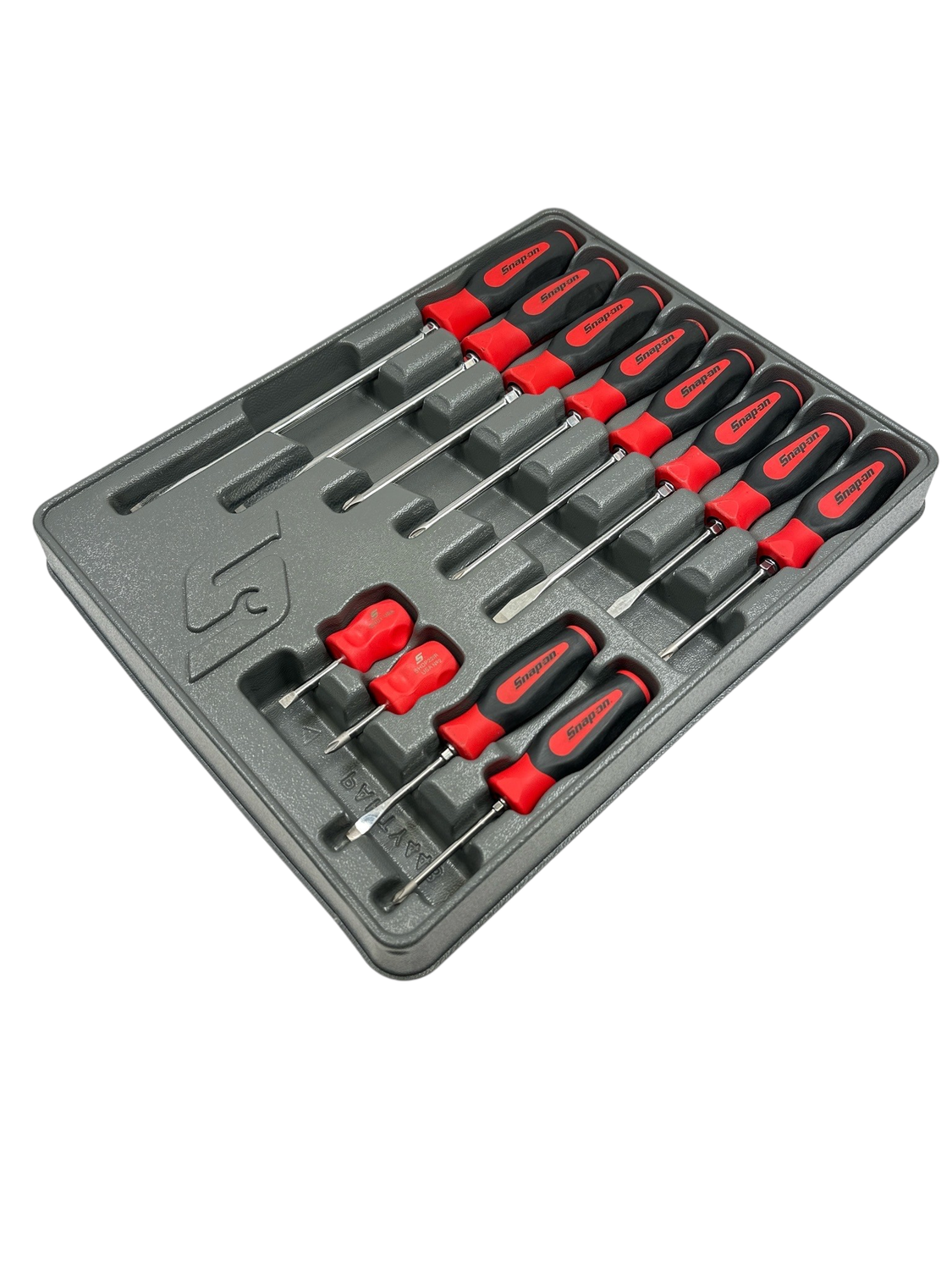 Snap On 12 pc Instinct® Soft Grip Combination Screwdriver Set (Red), SGDX120BR