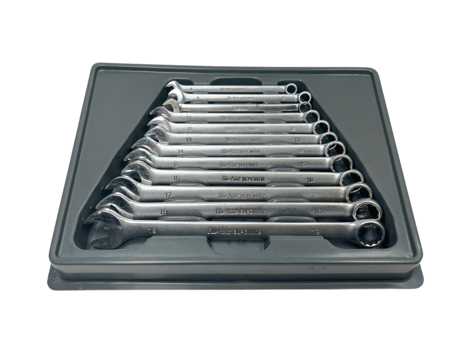 Blue Point 12 pc 12-Point Metric Combination Wrench Set (8–19 mm), BLPCWSM712