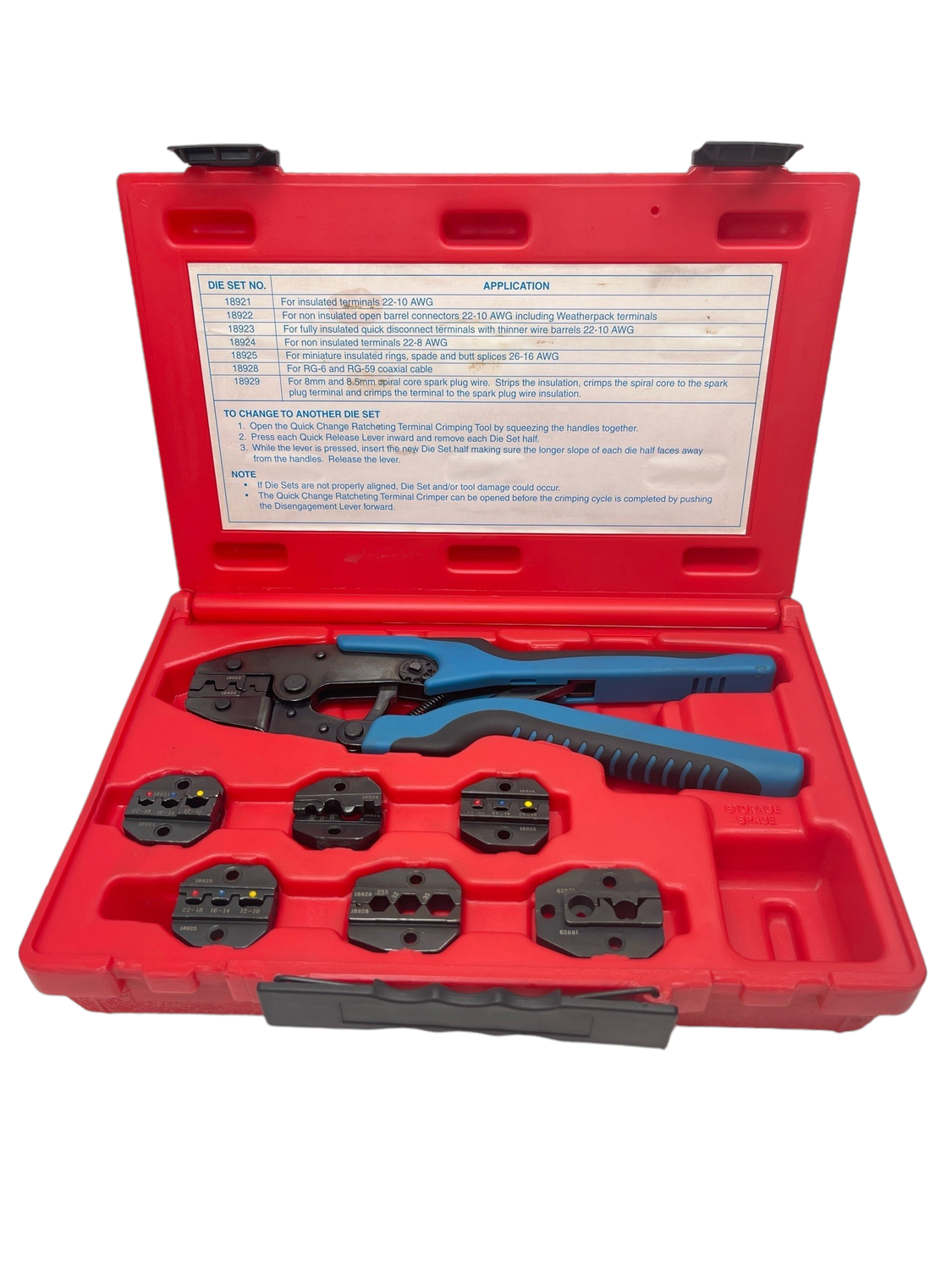 Tool Aid Quick Change Ratcheting Terminal Crimping Tool, 18960