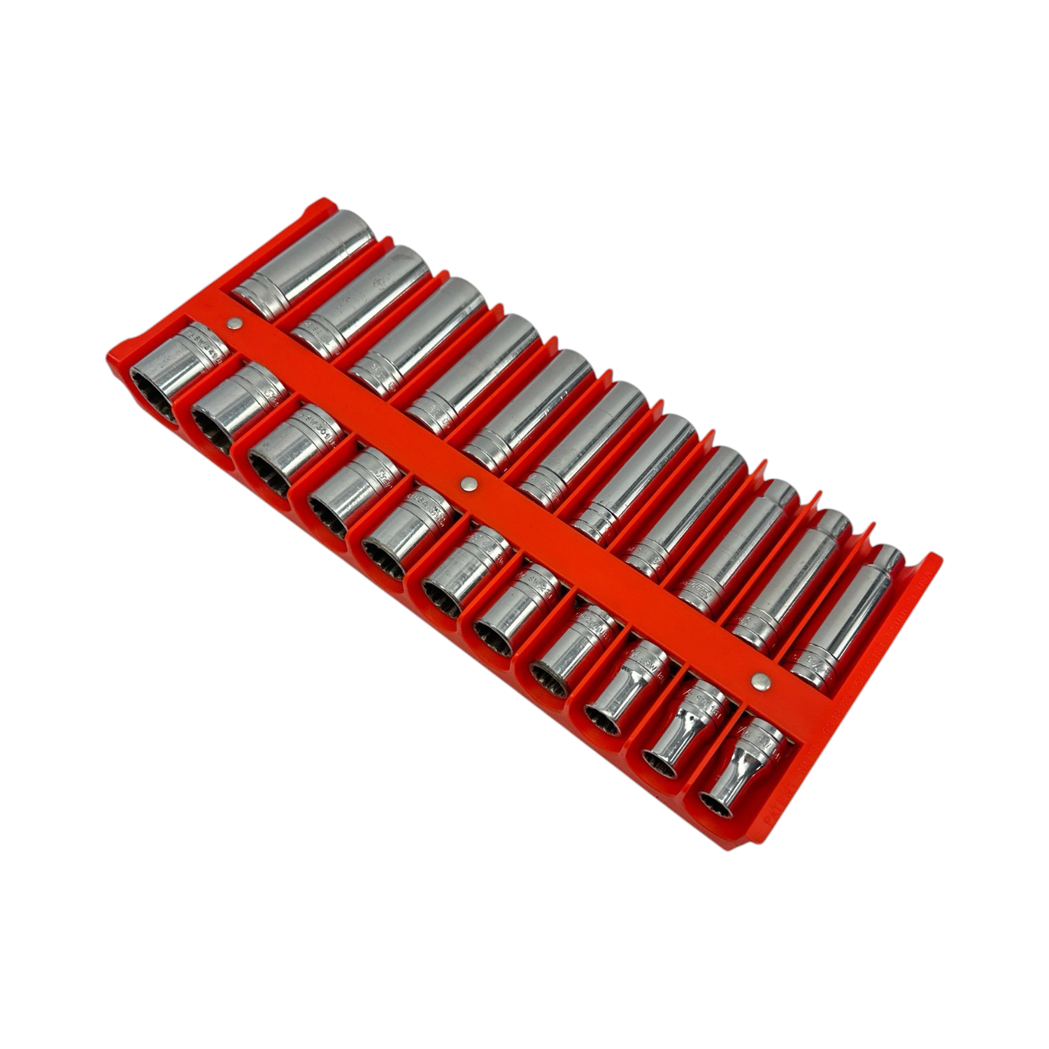 Snap On 22pc 1/2” Drive SAE Shallow 12pt & Deep 6pt Socket Sets (7/16”to 1-1/16”)