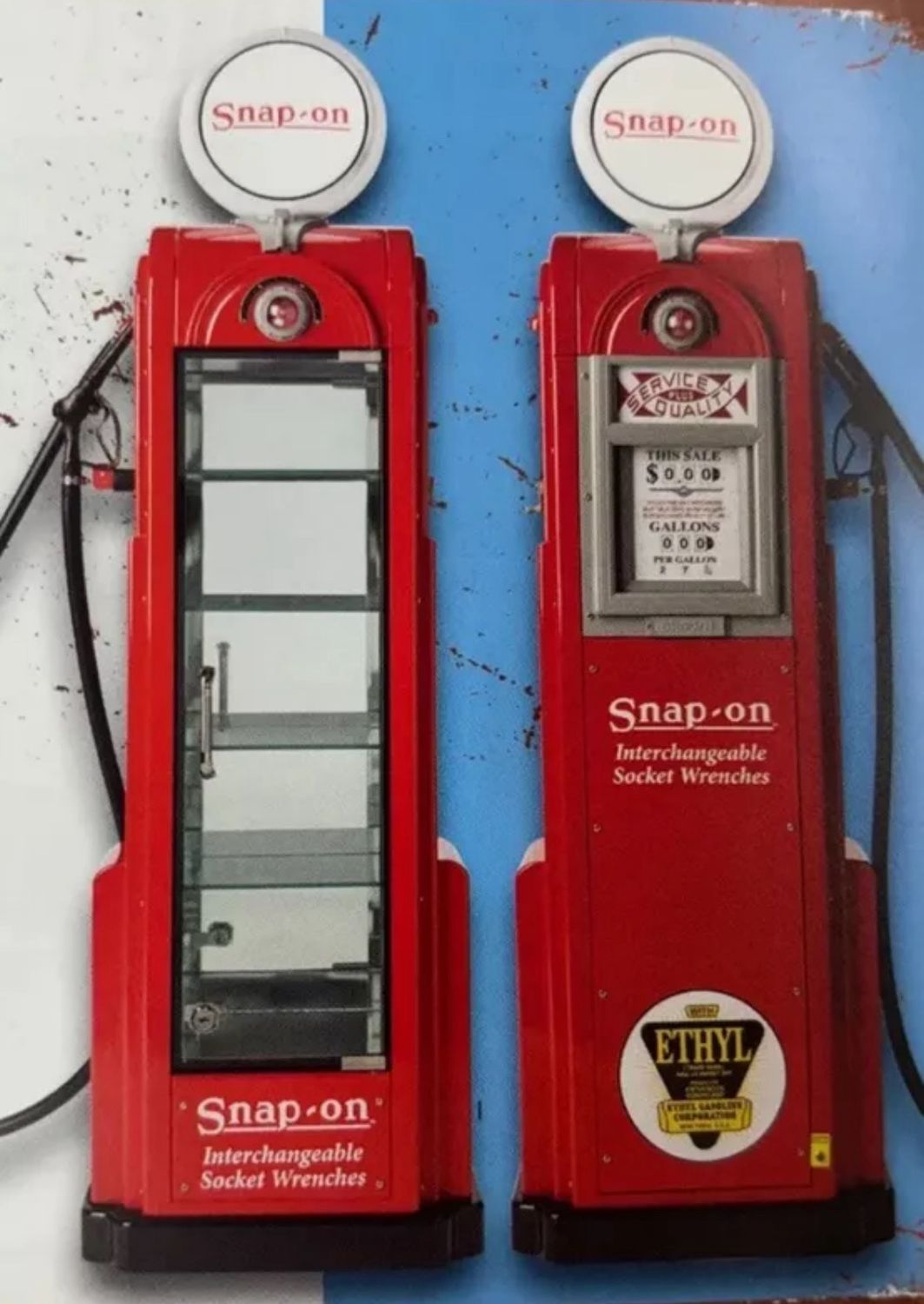 Snap On 1:2 Display Wayne 60 Gas Pump Display Cabinet, SSX24P109