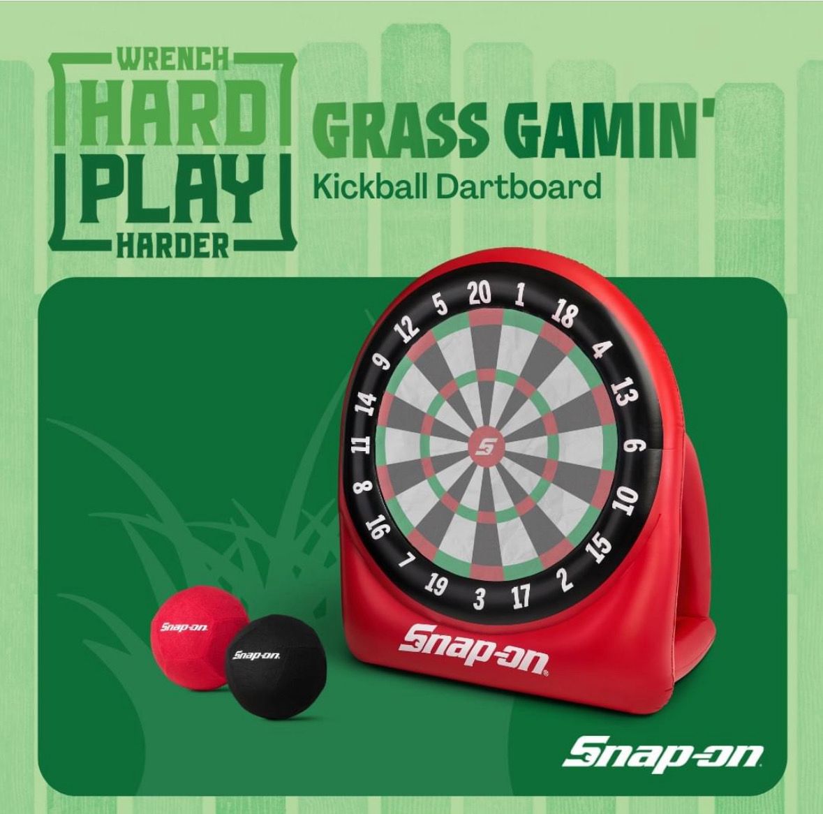 Snap On Kickball Dartboard
