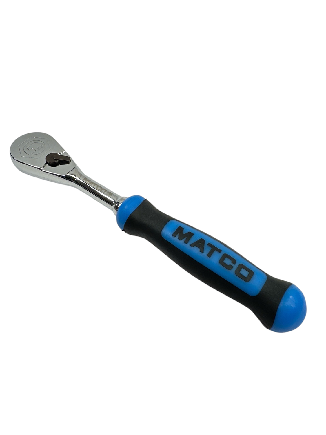 Matco 1/4" Drive 6-1/2" EIGHTY-8 Tooth Fixed Ratchet With Ergo Handle - Blue, AFR58B