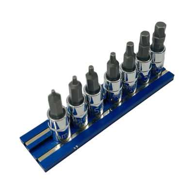 Matco Tools 1/4” Drive 7PC Metric Twisted Hex Bit Socket Set, SAXT7RM