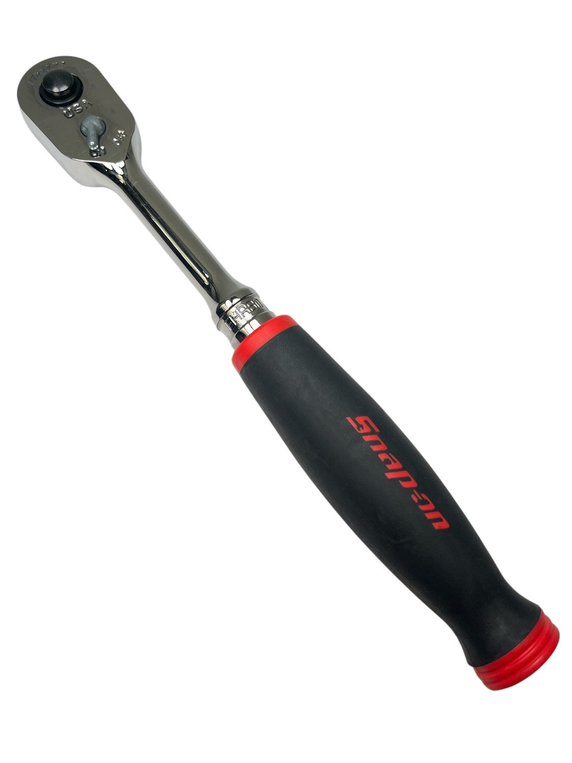 Snap On 3/8" Drive Dual 80 Technology Soft Grip Standard Handle Quick-Release Ratchet (Red), FHR80