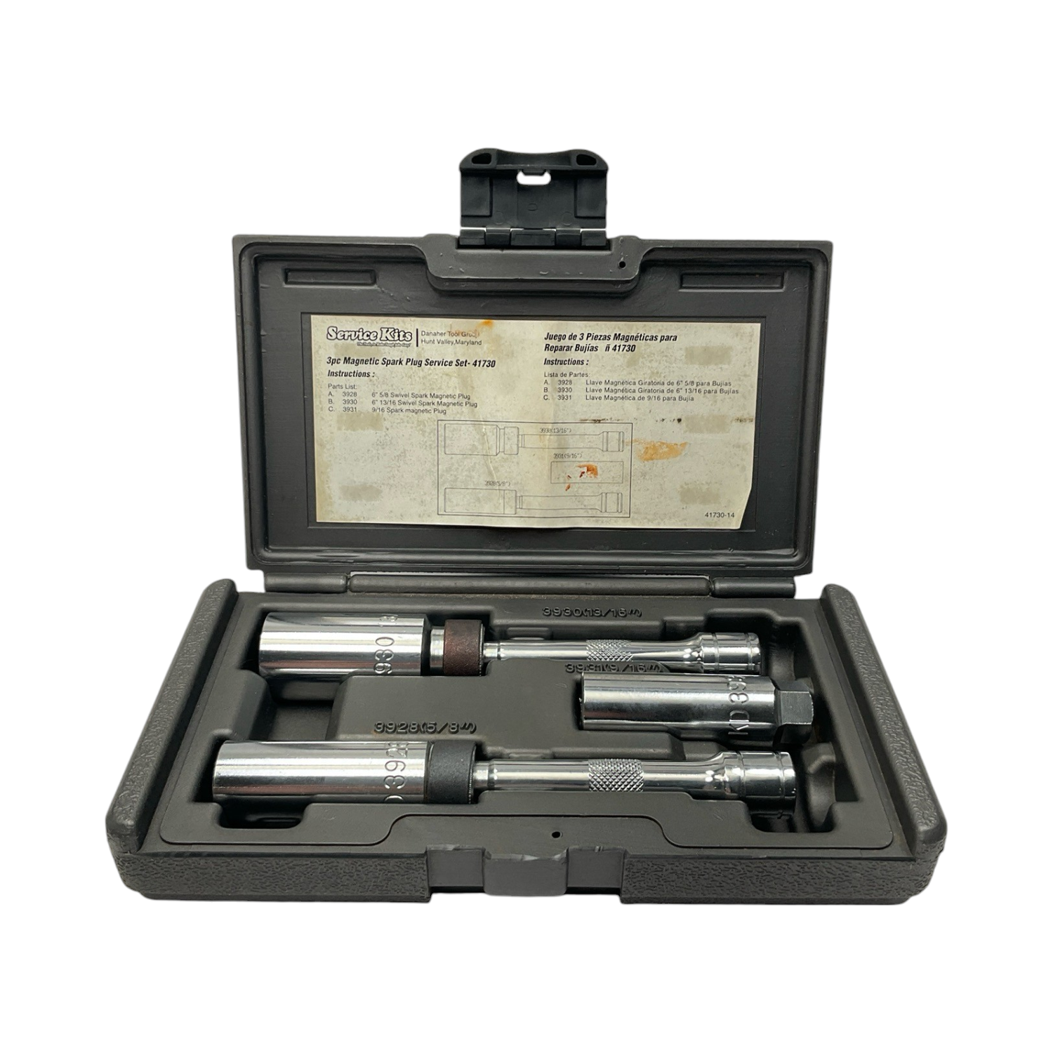 Napa Service Tools 3pc Magnetic Spark Plug Service Sets, 41730