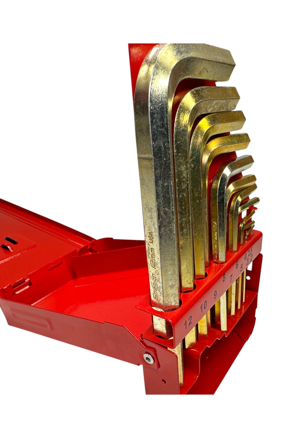 Snap On 11 pc Metric L-Shaped Hex Wrench Set, AWM110DK