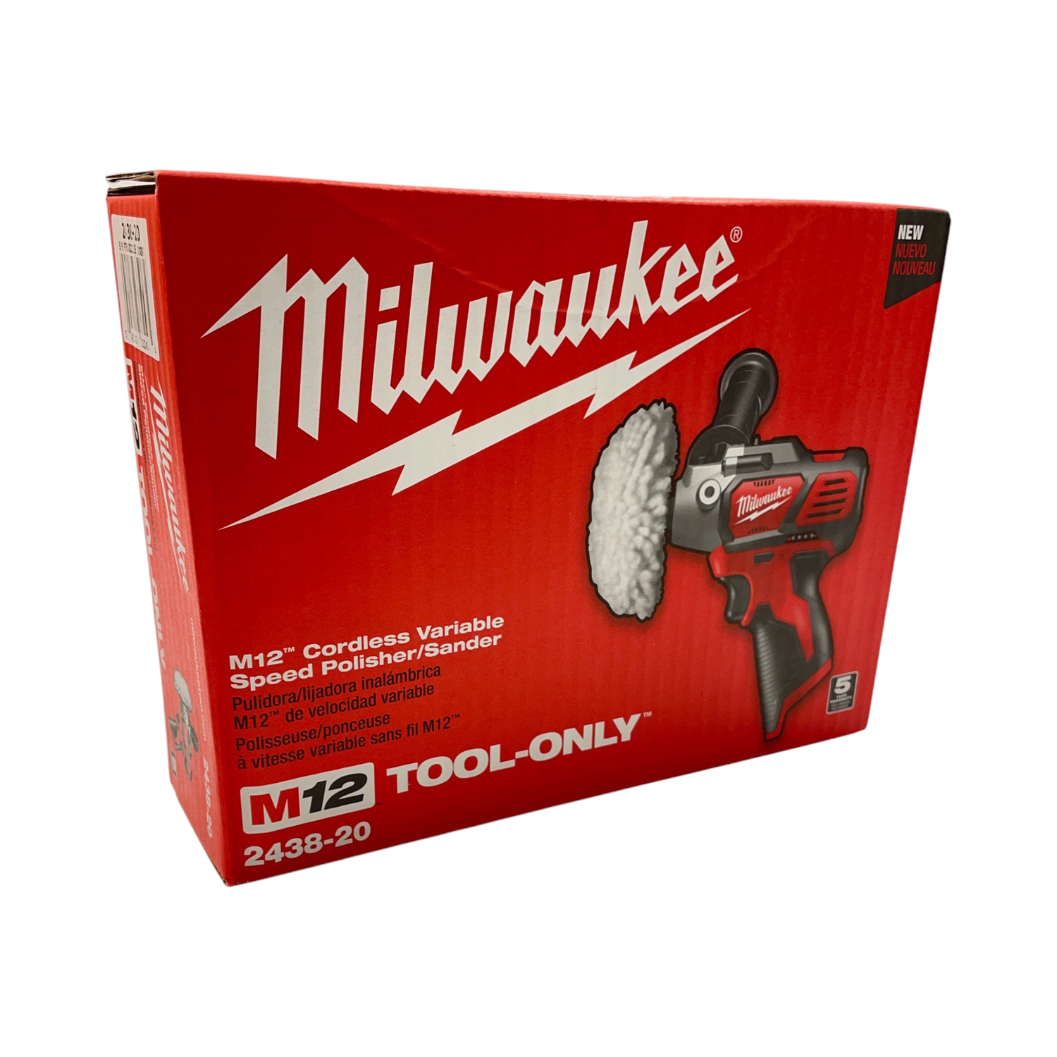 New Milwaukee M12 Variable Speed Polisher/Sander, 2438-20