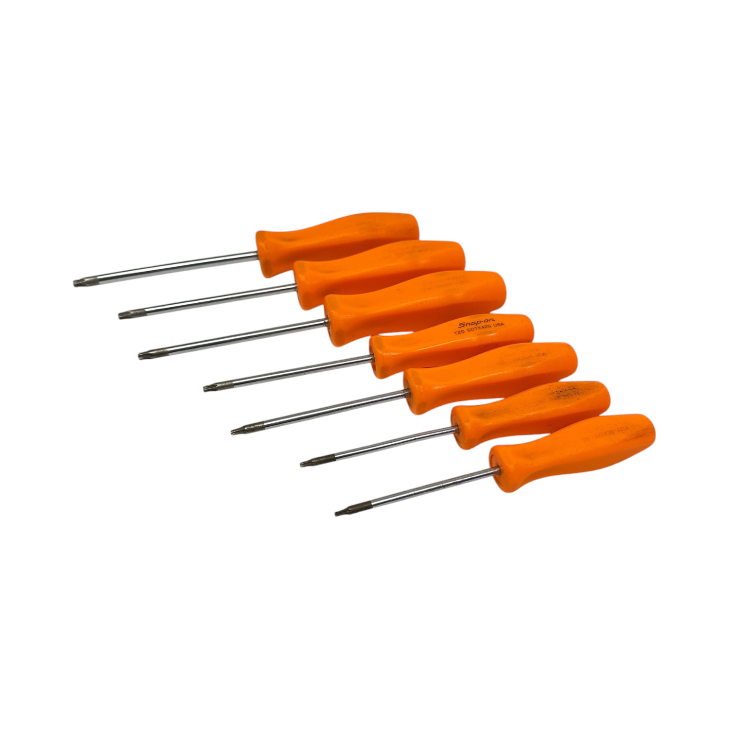 Snap On 7pc Hard Handle Torx Screwdriver Set, SDDTX70AO