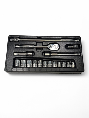 Snap On 17 pc 3/8" Drive Shallow 6-Point Metric Starter Set (8-19mm), STARTERSET5