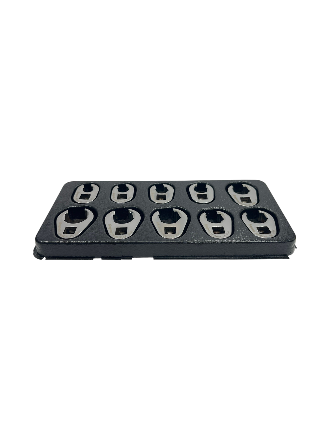Snap On 10 pc 3/8" Drive 6-Point Flank Drive® Flare Nut Crowfoot Wrench Set (10–19 mm), 210FRHMA