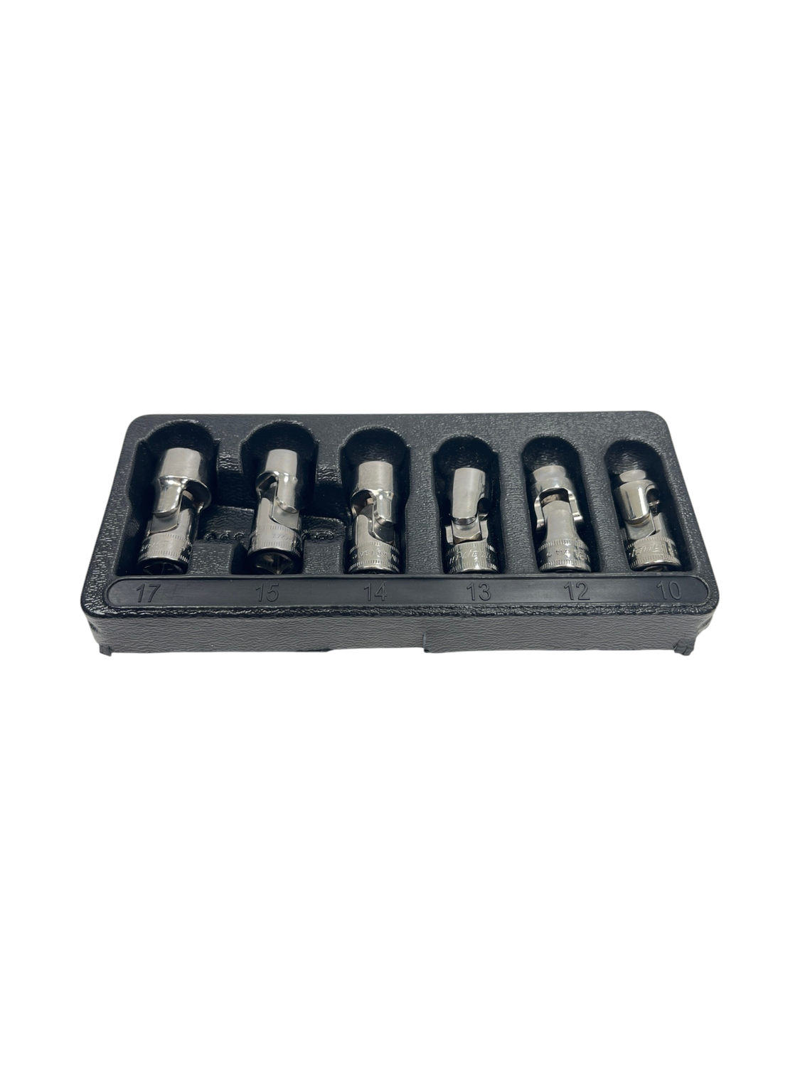 Snap On 6 pc 3/8" Drive 6-Point Metric Flank Drive Shallow Flex Socket Set, 206FSUMA