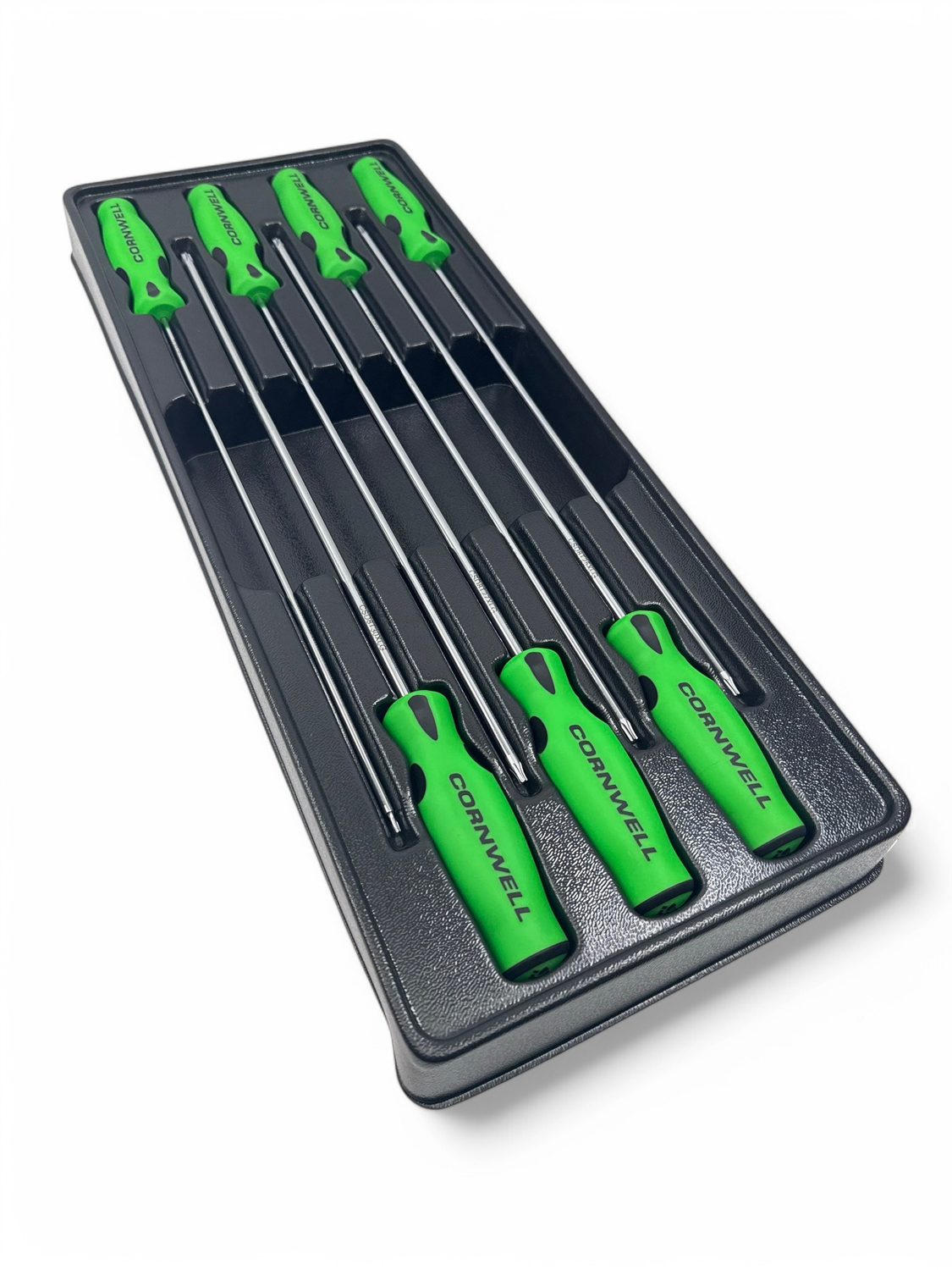 Cornwell Tools 7 Piece Extra Long Star Screwdriver Set (Green), CSD87XLSSG