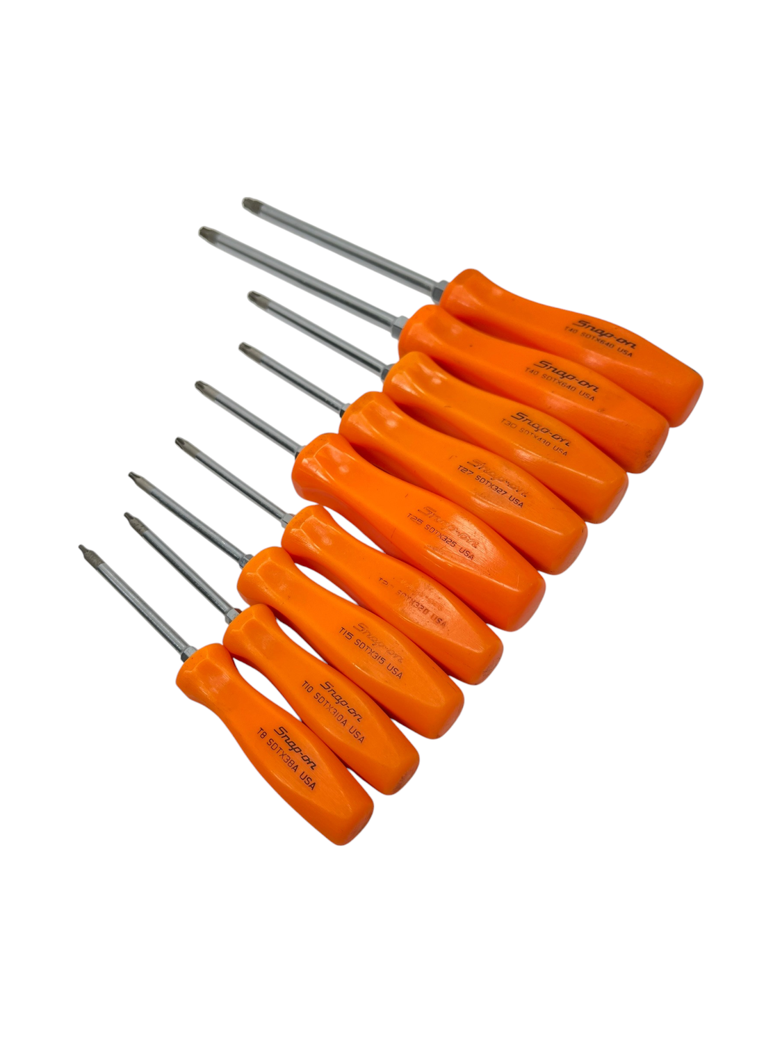 Snap On 9pc Hard Handle Torx Screwdriver Set