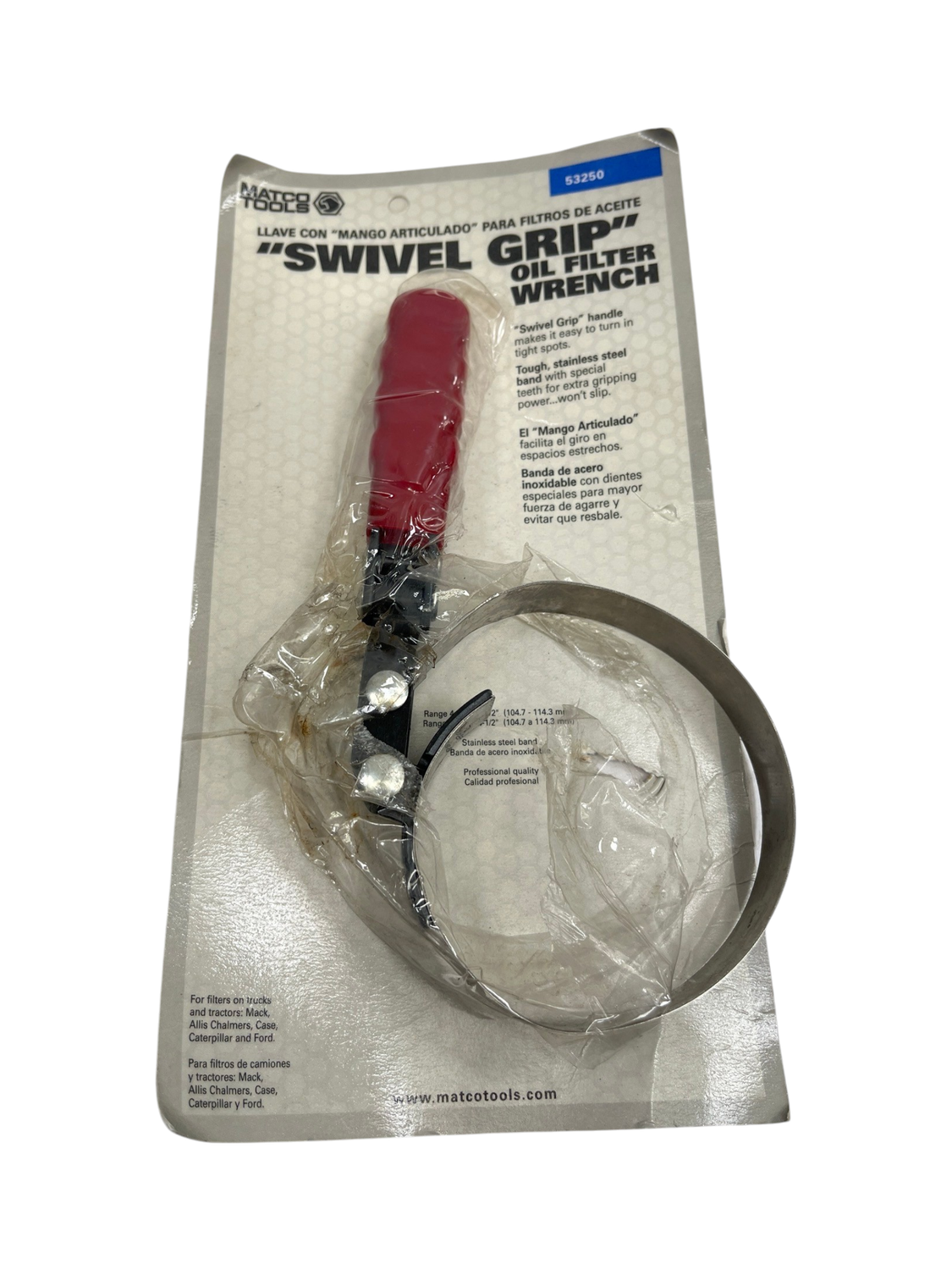 Matco Tools 4-1/8" TO 4-7/16" Swivel Oil Filter Wrench, 53250