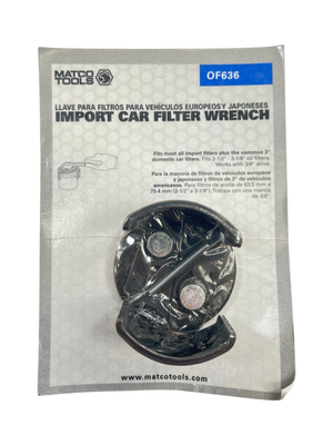 Matco Tools Adjustable Oil Filter Wrench - 2-1/2" TO 3-1/8", OF636