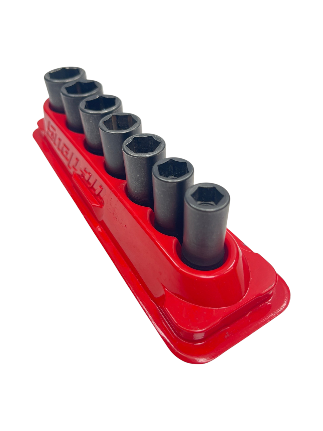 Snap On 7 pc 3/8" Drive 6-Point SAE Flank Drive® Semi-Deep Impact Socket Set(3/8-3/4”)