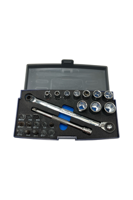 Blue Point 25 pc 1/4" Drive Socket/Bit Ratchet Set, BLPBTWKIT